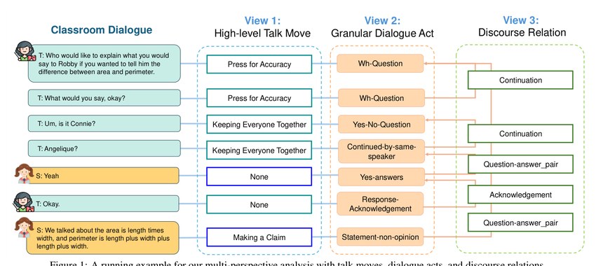 Towards Actionable Pedagogical Feedback: A Multi-Perspective Analysis of Mathematics Teaching and Tutoring Dialogue